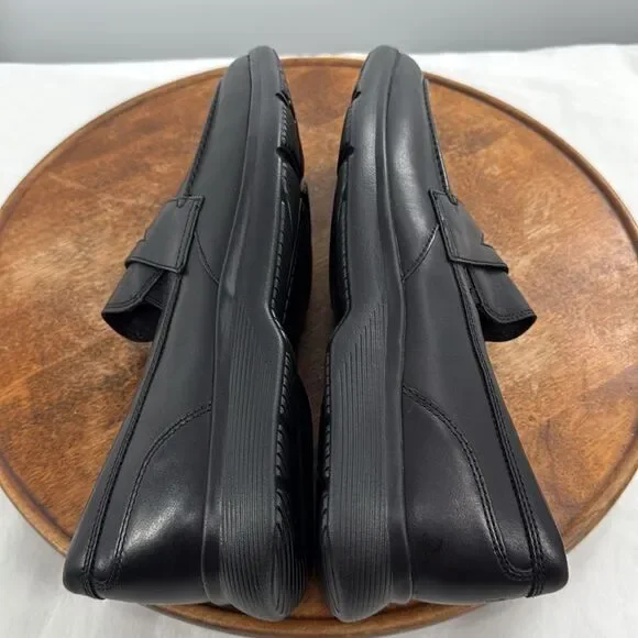 Rockport Shoes Mens 11 Black Leather Penny Loafer Slip On DresSports Comfort - Picture 7 of 11